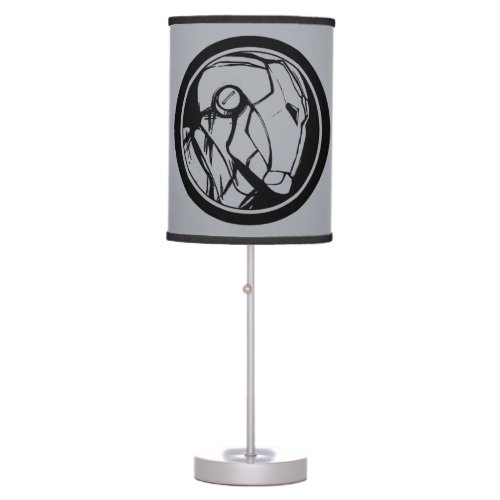 Iron Man Profile Logo Table Lamp