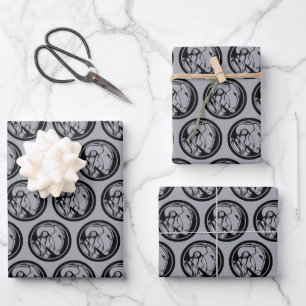 Iron Man Profile Logo Wrapping Paper Sheets