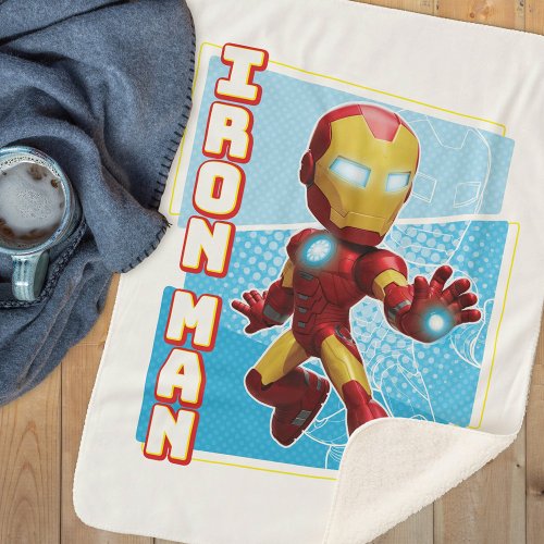 Iron Man Repulsor Gauntlet Sherpa Blanket