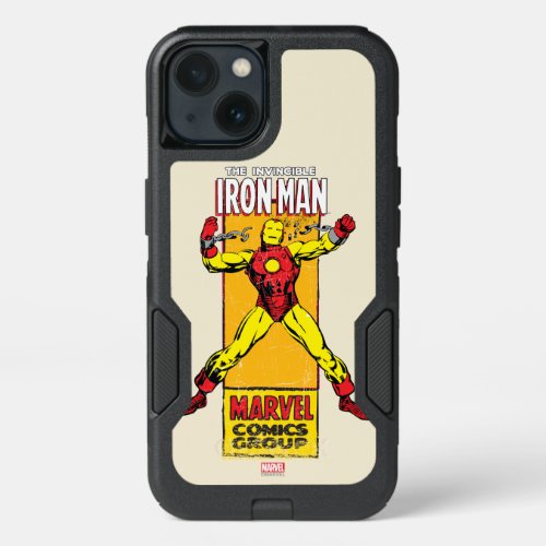 Iron Man Retro Breaking Chains Comic iPhone 13 Case