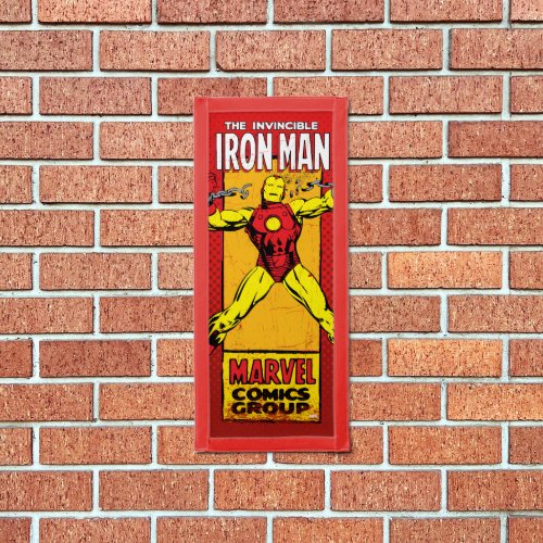 Iron Man Retro Breaking Chains Comic Pennant