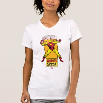 Iron Man Retro Breaking Chains Comic T-shirt by marvelclassics at Zazzle