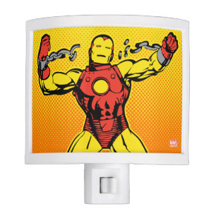 Iron Man Retro Breaking Chains Night Light
