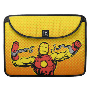 Iron Man Retro Breaking Chains Sleeve For MacBook Pro