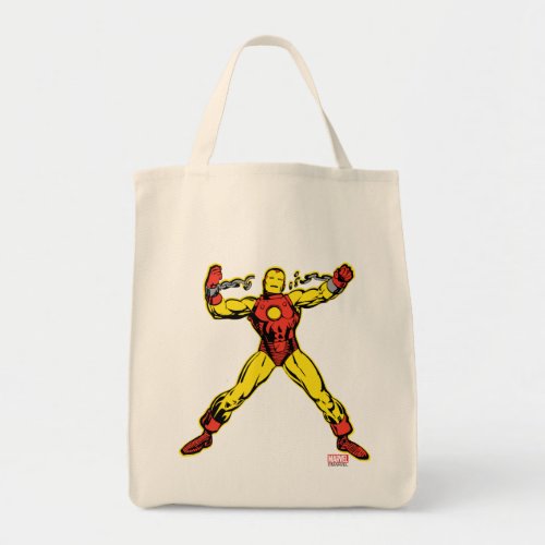 Iron Man Retro Breaking Chains Tote Bag