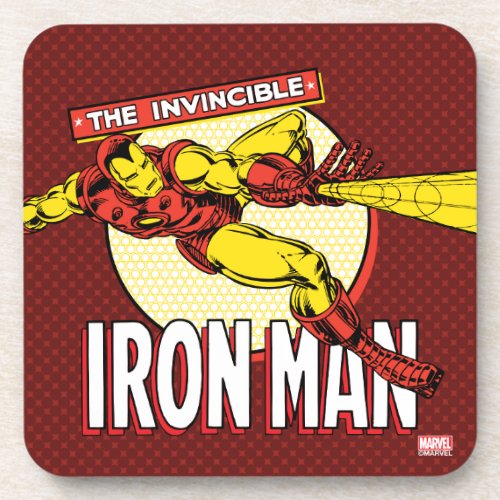Iron Man Retro Character Graphic Beverage Coaster