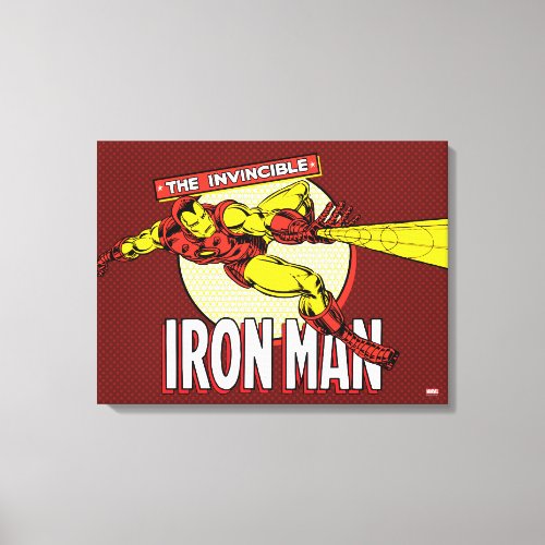 Iron Man Retro Character Graphic Canvas Print