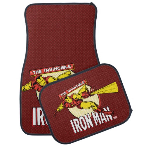 Iron Man Retro Character Graphic Car Floor Mat