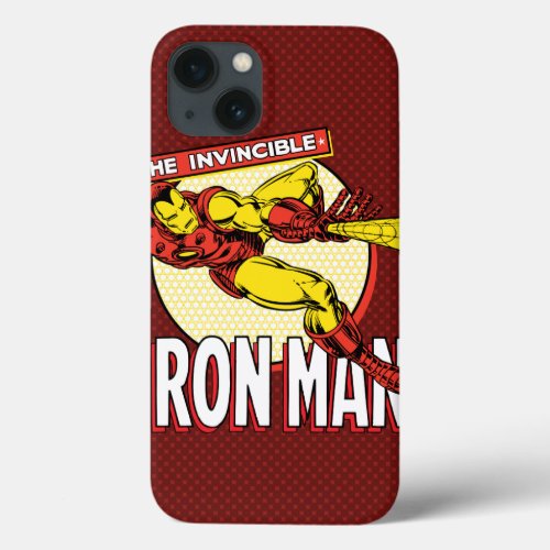 Iron Man Retro Character Graphic iPhone 13 Case