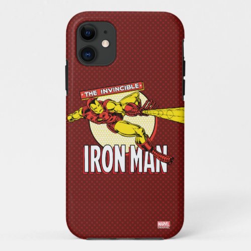 Iron Man Retro Character Graphic iPhone 11 Case