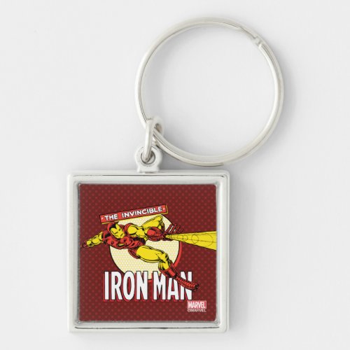 Iron Man Retro Character Graphic Keychain