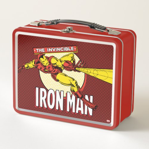 Iron Man Retro Character Graphic Metal Lunch Box