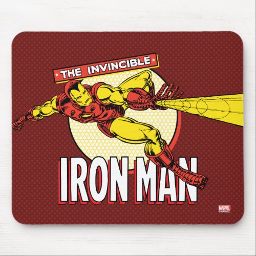 Iron Man Retro Character Graphic Mouse Pad