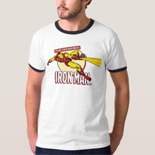 Iron Man Retro Character Graphic T_Shirt