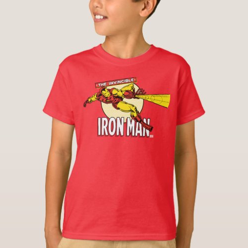 Iron Man Retro Character Graphic T_Shirt