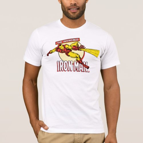 Iron Man Retro Character Graphic T_Shirt