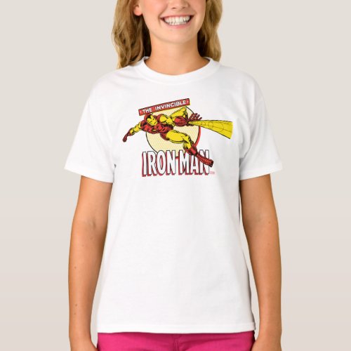 Iron Man Retro Character Graphic T_Shirt