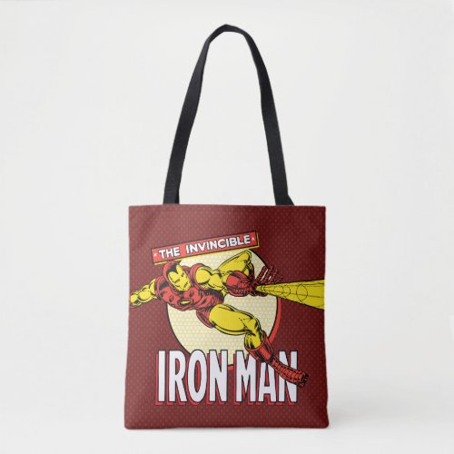 Iron Man Retro Character Graphic Tote Bag