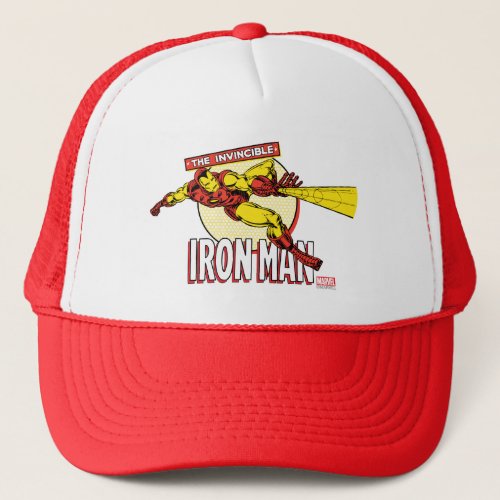 Iron Man Retro Character Graphic Trucker Hat