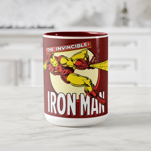 Iron Man Retro Character Graphic Two_Tone Coffee Mug