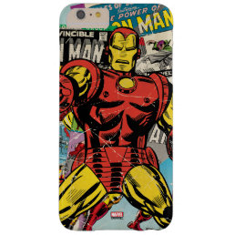 Iron Man Retro Comic Collage Barely There iPhone 6 Plus Case