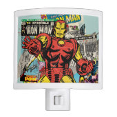 Iron Man Retro Comic Collage Night Light (Front)