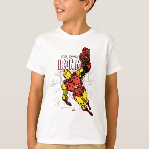 Iron Man Retro Comic Price Graphic T_Shirt