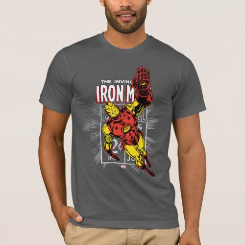 Iron Man Retro Comic Price Graphic T_Shirt