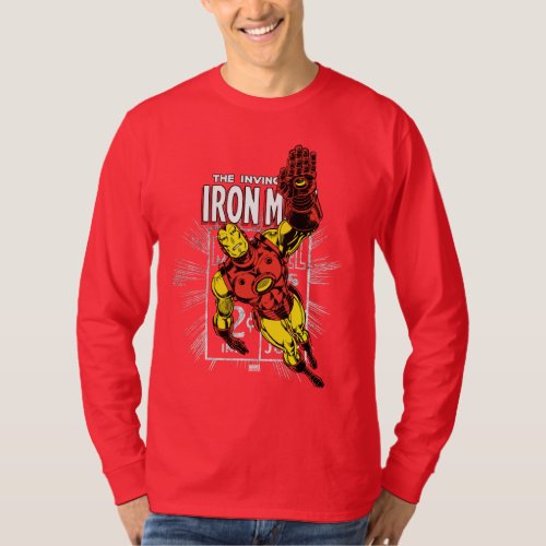 Iron Man Retro Comic Price Graphic T_Shirt