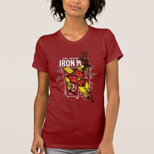 Iron Man Retro Comic Price Graphic T_Shirt