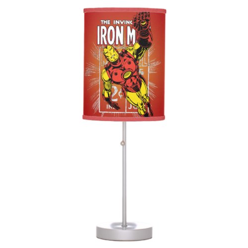Iron Man Retro Comic Price Graphic Table Lamp