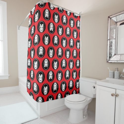 Iron Man Retro Icon Shower Curtain