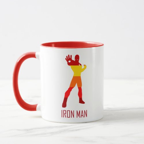 Iron Man Silhouette Color Block Mug