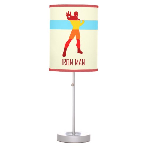 Iron Man Silhouette Color Block Table Lamp