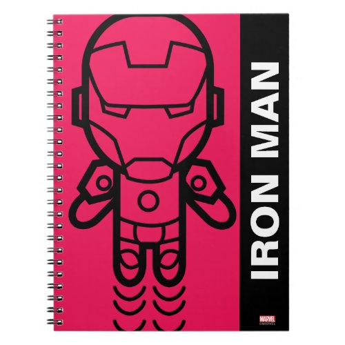 Iron Man Stylized Line Art Notebook