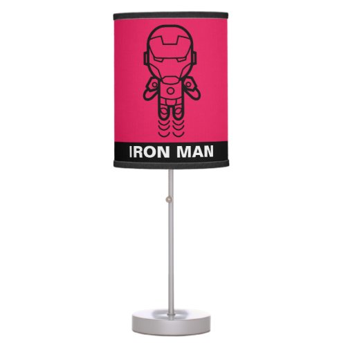 Iron Man Stylized Line Art Table Lamp