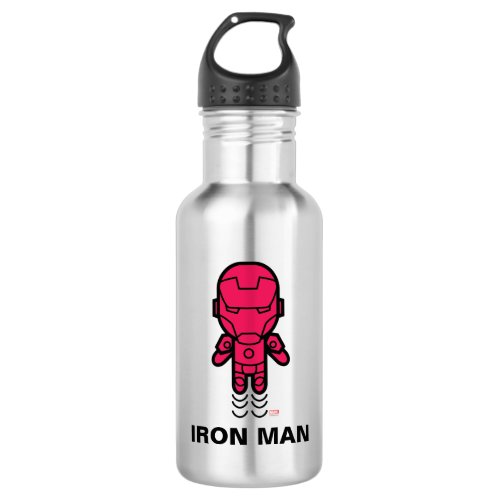 Iron Man Stylized Line Art Water Bottle