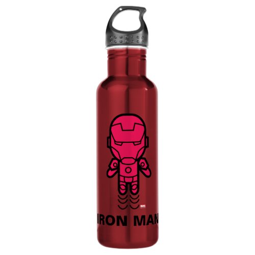 Iron Man Stylized Line Art Water Bottle