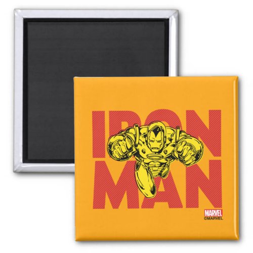 Iron Man Typography Character Art Magnet