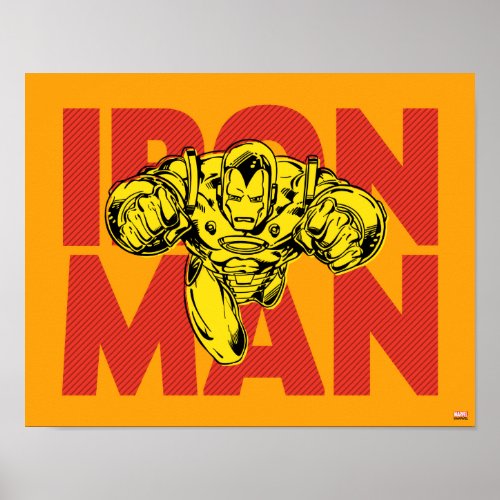 Iron Man Typography Character Art Poster