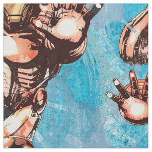 Iron Man Watercolor Character Art Fabric