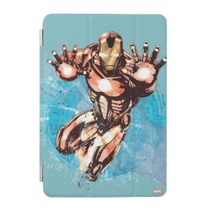 Iron Man Watercolor Character Art iPad Mini Cover