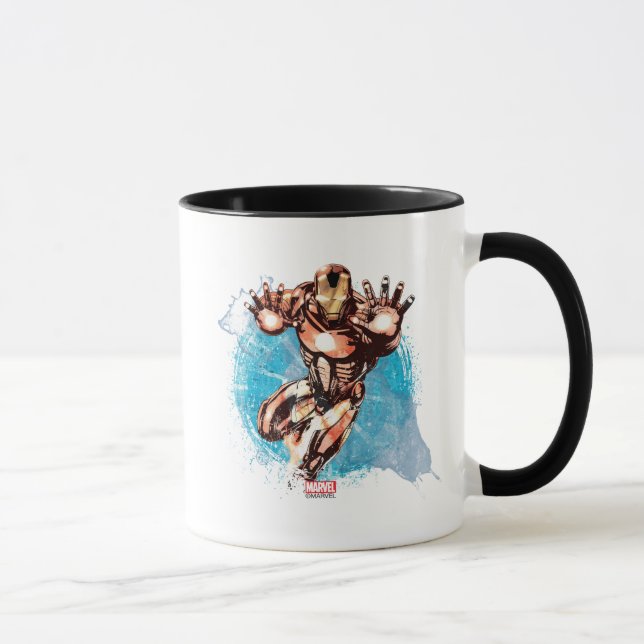 Iron Man Watercolor Character Art Mug (Right)