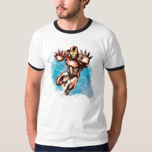 Iron Man Watercolor Character Art T-Shirt