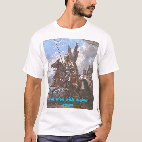 Iron men with eagles wings T_Shirt