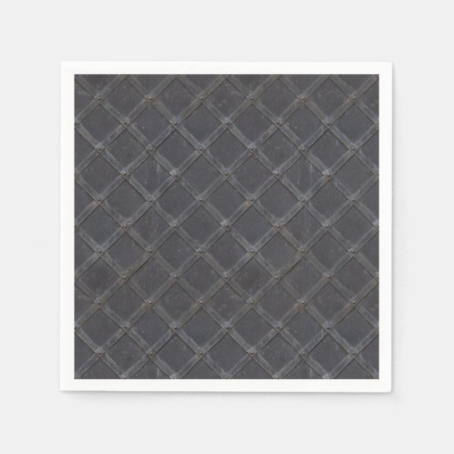 Iron Metal diamond pattern Napkins (Front)