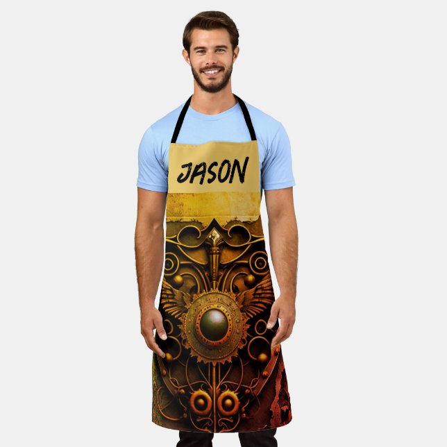 Iron metals metal Art Apron (Worn)