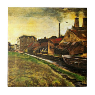 Iron Mill in The Hague by Vincent van Gogh Ceramic Tile