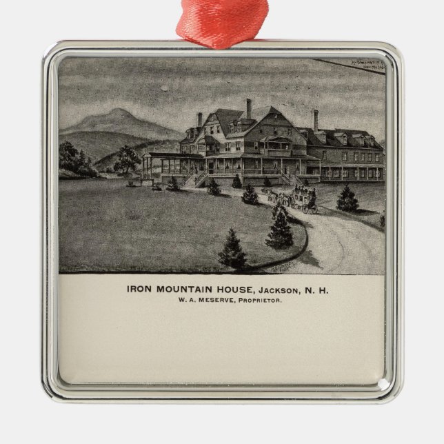Iron Mountain House, Jackson, NH Metal Ornament (Front)
