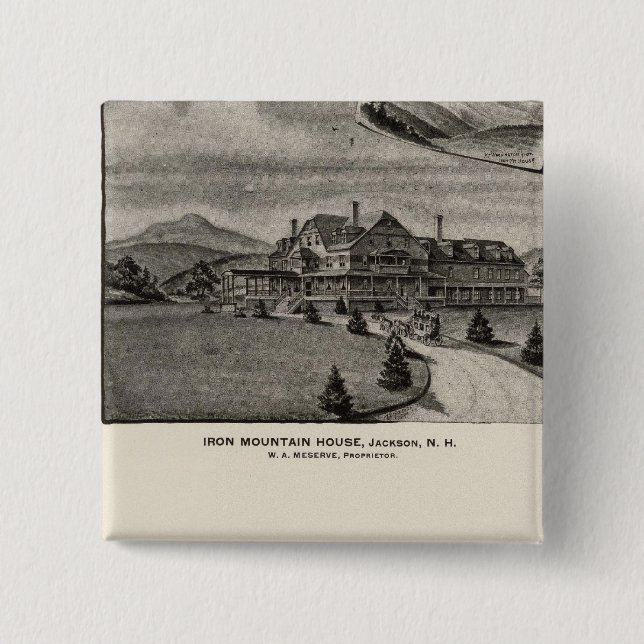 Iron Mountain House, Jackson, NH Pinback Button (Front)